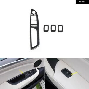 BMW X5 E70 2008-13 プラスチック カーボン スタイル 装飾 アクセサリー インテリア ギアドア トリム ステッカー - Windows control pane
