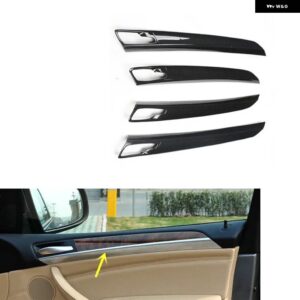 BMW X5 E70 2008-13 プラスチック カーボン スタイル 装飾 アクセサリー インテリア ギアドア トリム ステッカー - Door trims