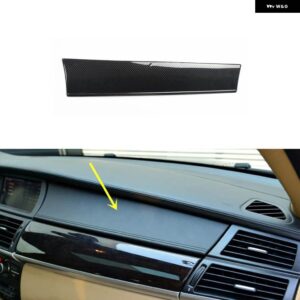 BMW X5 E70 2008-13 プラスチック カーボン スタイル 装飾 アクセサリー インテリア ギアドア トリム ステッカー - Storage cover