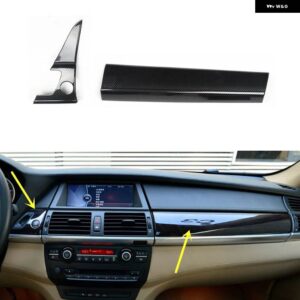 BMW X5 E70 2008-13 プラスチック カーボン スタイル 装飾 アクセサリー インテリア ギアドア トリム ステッカー - Car front