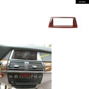 BMW X5 E70 2008-13 プラスチック 木目調 装飾 アクセサリー インテリア ギアドア トリム ステッカー - Center console