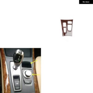 BMW X5 E70 2008-13 プラスチック 木目調 装飾 アクセサリー インテリア ギアドア トリム ステッカー - Type A Gear