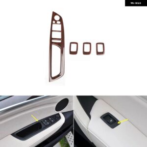BMW X5 E70 2008-13 プラスチック 木目調 装飾 アクセサリー インテリア ギアドア トリム ステッカー - Windows control pane