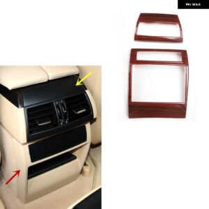 BMW X5 E70 2008-13 プラスチック 木目調 装飾 アクセサリー インテリア ギアドア トリム ステッカー - A Back air vent