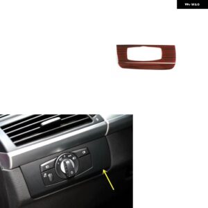 BMW X5 E70 2008-13 プラスチック 木目調 装飾 アクセサリー インテリア ギアドア トリム ステッカー - Light control