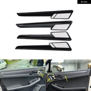 ポルシェ マカン 2014-16 プラスチック カーボン スタイル 装飾 アクセサリー インテリア ギアドア トリム ステッカー - Type A Door handle