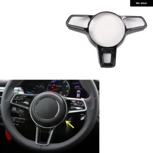 ポルシェ マカン 2014-16 プラスチック カーボン スタイル 装飾 アクセサリー インテリア ギアドア トリム ステッカー - TypeA Steering wheel
