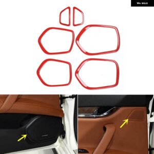 マセラティ クアトロポルテ 2013 14 15 16 17 18 19 20 21 プラスチック レッドカーボン スタイル 装飾 アクセサリー イ - Horn frame