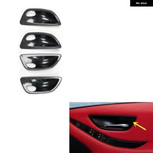 BMW 5シリーズ F10 2011 12 13 14 15 16 17 右ハンドル プラスチック カーボン スタイル 装飾 アクセサリー インテリア ステッカー - Door Handle