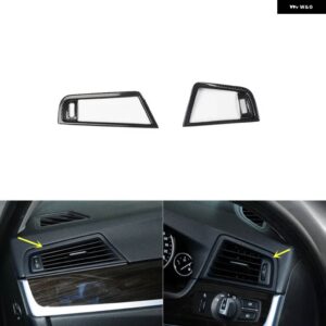 BMW 5シリーズ F10 2011 12 13 14 15 16 17 右ハンドル プラスチック カーボン スタイル 装飾 アクセサリー インテリア ステッカー - Side air vents