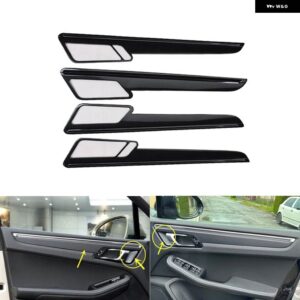 ポルシェ マカン 2014-16 右ハンドル プラスチック カーボン スタイル 装飾 アクセサリー インテリア トリム ステッカー - Type A Door handle