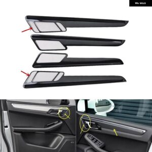 ポルシェ マカン 2014-16 右ハンドル プラスチック カーボン スタイル 装飾 アクセサリー インテリア トリム ステッカー - Type C Door handle