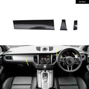 ポルシェ マカン 2014-16 右ハンドル プラスチック カーボン スタイル 装飾 アクセサリー インテリア トリム ステッカー - Car front