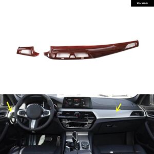 BMW 5シリーズ G30 G31 2018-23 プラスチック 木目調 装飾 アクセサリー インテリア トリム ステッカー - Car front