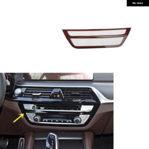 BMW 5シリーズ G30 G31 2018-23 プラスチック 木目調 装飾 アクセサリー インテリア トリム ステッカー - Center console