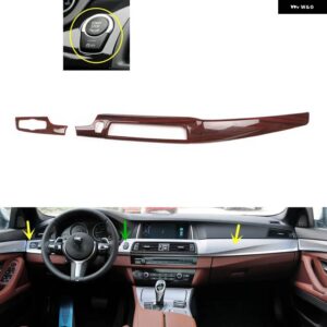 BMW 5シリーズ F10 2011-17 プラスチック 木目調 装飾 アクセサリー インテリア トリム ステッカー - VersionB Car front