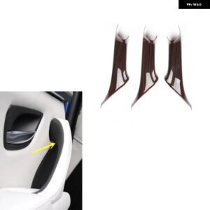 BMW 5シリーズ F10 2011-17 プラスチック 木目調 装飾 アクセサリー インテリア トリム ステッカー - Door handrail
