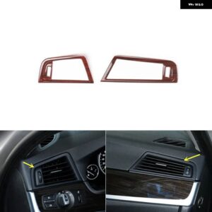 BMW 5シリーズ F10 2011-17 プラスチック 木目調 装飾 アクセサリー インテリア トリム ステッカー - Side air vents