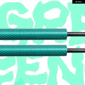 ポルシェ ボンネット ダンパー カイエン 955/957 9PA 2002-2010 ガスストラットリフト サポート フロント ボンネット - Green Carbon Fiber
