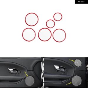 ランドローバー レンジローバー イヴォーク 2012 13 14 15 16 17 18 プラスチック レッドカーボン スタイル 装飾 アクセサリー インテリア ステッカー - A Horn ring
