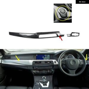 BMW M5 2012 2013 2014 右ハンドル プラスチック カーボン スタイル 装飾 アクセサリー インテリア ギアドア トリム ステッカー - Car front