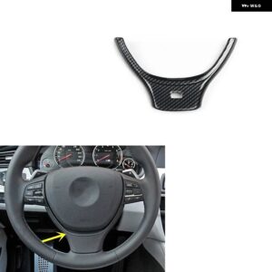 BMW M5 2012 2013 2014 右ハンドル プラスチック カーボン スタイル 装飾 アクセサリー インテリア ギアドア トリム ステッカー - TypeA Steering wheel