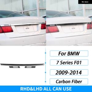 BMW 7シリーズ F01 2009-2014 カーボンリア トランク ドア パネル 装飾 ストリップ 装飾 スタイリング アクセサリー ステッカー - Light Blue