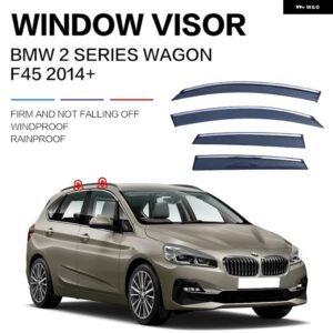 BMW 2シリーズ ワゴン ウィンドウ バイザー F45 F46 アクセサリー リア ウィンドウ ルーフ サン レイン シェード ベント バイザー スポイラー ウィング ブラ - F45