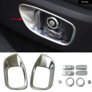 カー スタイリング ジャガー F-PACE F PACE 2016 2017 クロームシート調整スイッチ ボタン カバー パネル トリム アクセサリー自動車 10個