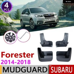 車用 フロントリア マッドプラップ スバル フォレスター SJ 2014~2018 フェンダー マッド フラップ ガード スプラッシュ フラップ マッドガード アクセサリ