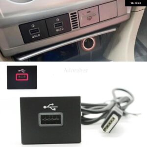 車用ブラックUSB入力 アダプター オーディオ ラジオ Uディスクフラッシュソケット インターフェース ケーブル フォード フォーカス 2 MK2 2009-2011