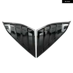 車用リア サイドベント クォーターウィンドウルーバーシャッターカバー 2018-2022年式 ホンダ アコード グロッシーブラック