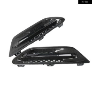 1ペア 車用サイドフェンダー エアベント トリム カバー BMW F10 セダン 5シリーズ M5 2011-2017 グリル アウトレット フレーム - Carbon　Fiber