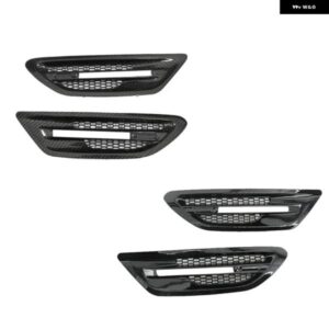 1ペア 車用サイドフェンダー エアベント トリム カバー BMW F10 セダン 5シリーズ M5 2011-2017 グリル アウトレット フレーム