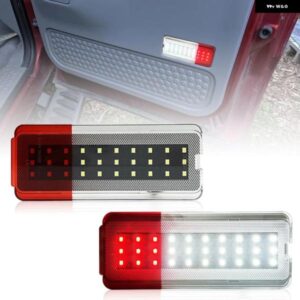フォード F250 F350 F450 F550 スーパーデューティ 1999-2007 エクスカージョン 2000-2005 ホワイトレッド LED インテリア サイドドア パネル ライト