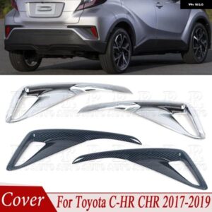 カバー ABS クローム スタイリング トリム モールディング ガーニッシュ フレーム 車 リア バンパー ランプ フォグランプ トヨタ C-HR CHR 2017 2018 2019