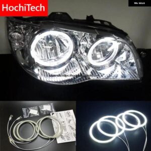 フィアット アルベア 2005-2012 超高輝度 SMD ホワイト LED エンジェルアイ 2600LM 12V リングキット デイタイム ランニングライト DRL