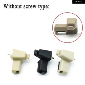 レンジローバー L322 2003-2012 2個 サンバイザー リテーナー クリップ クラス プ ABS 固定バックル EGP000040PVA EGP000050PVA EGP000040NUG - Black　without　screw