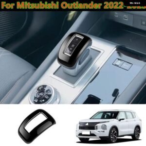 ブラック ギア シフト ノブカバー キャップ トリム 三菱 アウトランダー 2022-2023