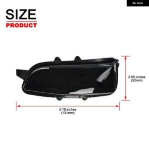 ボルボ C30 C70 S40 V40 V50 V70 S60 スモークレンズ LED サイドミラー ランプ アンバー サイド リアビュー ダイナミック ウィンカーライト - Dynamic　Amber