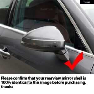 カーボンルック バックミラー キャップ サイドミラー カバー アウディ A4 B9 QUATTRO SLINE A5 S5 RS5 SPORTBACK サイドアシスト - 2.Carbon　no　assist