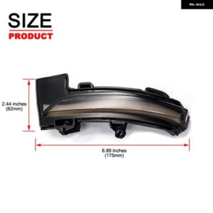 2個 シュコダ オクタビア MK3 5E 2013-2019 スモークレンズ LED サイドミラー ランプ アンバー サイドバックビュー ダイナミックウィンカー ライト - Dynamic　Amber