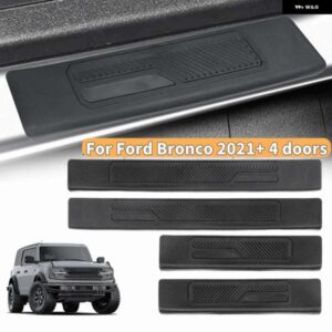 車ドアシルガード ドアエッジ プロテクター トリム フォード ブロンコ 4ドア 2021+