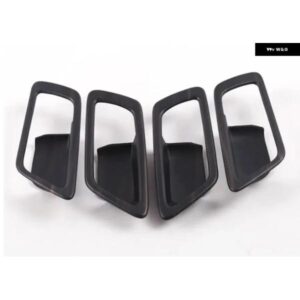 2016 - 19 2021 4個 カーボン ABS 車内ドアシェイクハンドハンドルカーアクセサリー トヨタ C-HR CHR C HR - d