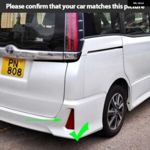 2個 車用点滅LED リフレクター ランプ リア フォグランプ バンパー ライト ブレーキ ハザード灯 トヨタ ノア ヴォクシー 80系 - Model　2