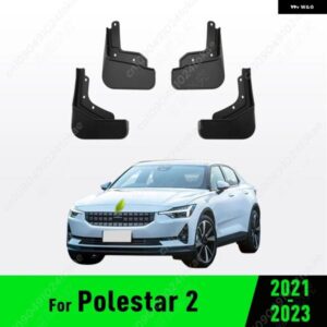 マッド フラップ ポールスター 2 2021 - 23 マッドガード スプラッシュガード フロント リアホイール フェンダー カーアクセサリー 4個