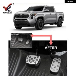 2024年式 トヨタ タコマ用アクセルブレーキレストペダル 外装 アクセサリー - silver