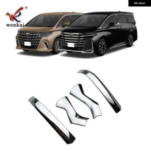 2023年式 トヨタ アルファード ヴェルファイア 40系 ミラー カバー トリム ストリップ カー スタイリング クロームアクセサリー - right　drive