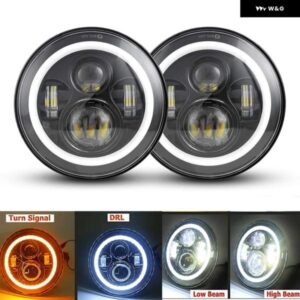 日産 パトロール Y60 ハマー H1H2 LADA 4X4 7インチ LED ヘッドライト DRL ジープ ラングラー TJ JK LJ CJ 7インチ ランドローバー ディフェ - B