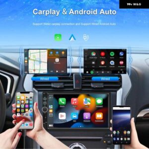 カーラジオ AUTORADIO 2DIN 7インチ HD 車マルチメディア プレーヤー オーディオ ステレオ タッチ スクリーン自動 MP5 プレーヤー BLUETOOT - With Carplay